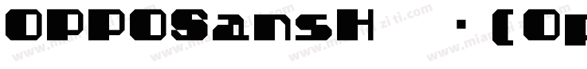 OPPOSansH 常规(OpenType TrueType) (Ve字体转换